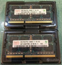 Hynix RAM 4GB 2X 2GB DDR3 1066Mhz PC3-8500S 204pin