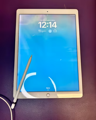 “iPad Pro 12.9”  64 GB 2017, Apple Pencil, Carica
