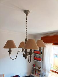 Lampadario chandelier  stile shabby chic 