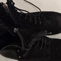 stivaletto donna pelle e camoscio