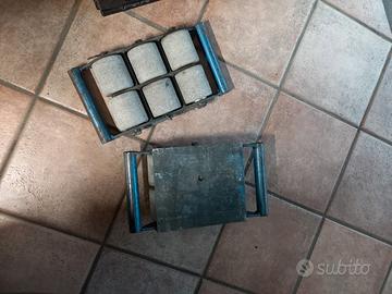 2 carrelli per il trasporto  di macchinari pesanti