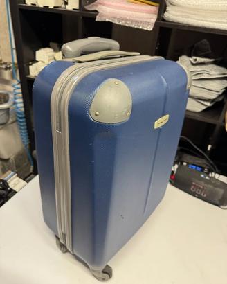 Valigia Rigida Blu Usata - 55x38x23 cm - Da Revisi