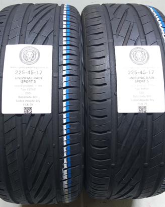 2 GOMME 225 45 17 UNIROYAL A77116