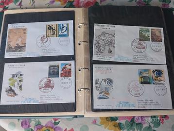 Francobolli su buste viaggiate estremo oriente