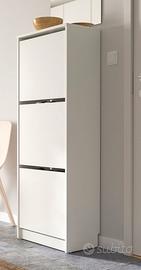 02 Scarpiere legno bianco per 60,