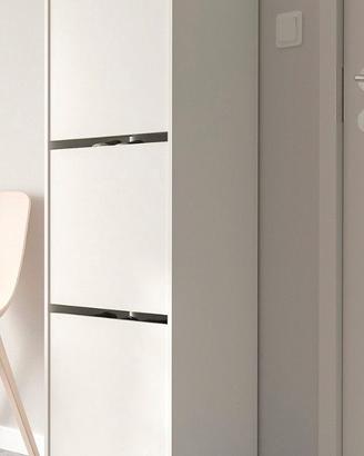 02 Scarpiere legno bianco per 60,