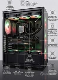 PC Gaming Estremo - RYZEN 79800x3d Rxt5070Ti