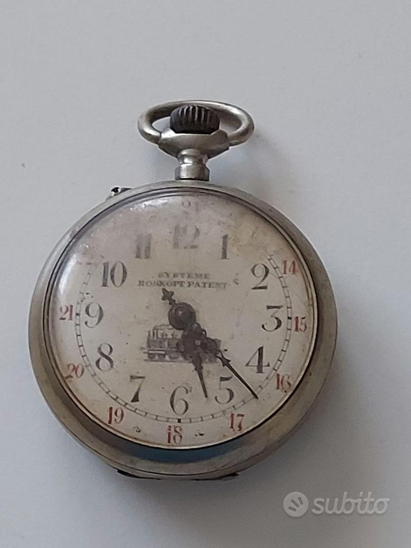 Antico orologio svizzero da tasca Roskopf Patent Collezionismo In vendita a Piacenza
