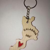 Portachievi in legno "Calabria 'nto Cora"