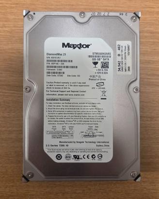 Hard Disk Interno 3.5” SATA 320 GB Maxtor