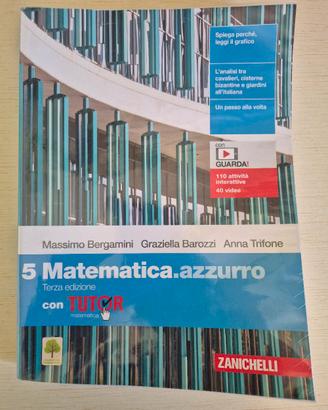 matematica azzurro Vol 5 ISBN 9788808451880