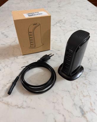 Caricatore USB 40W – 6 Porte (5x USB-A + 1x USB-C)
