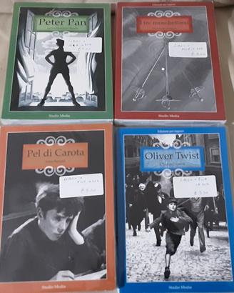 Lotto 4 film per ragazzi libro allegato