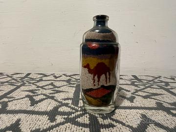 Bottiglia Sand Art vintage