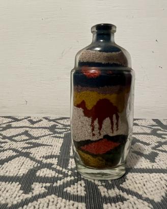 Bottiglia Sand Art vintage