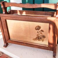 Portariviste vintage in legno