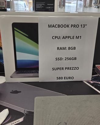 MacBook pro 13 M1 8/256GB usato garanzia 