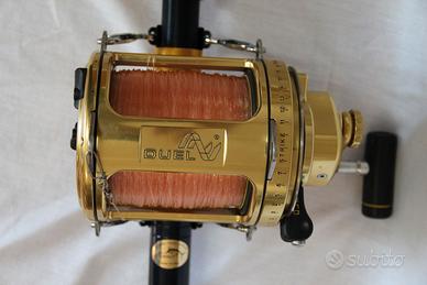 canna da traina normic e mulinello duel 80 lb