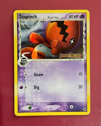 Carta Pokémon Trapinch δ Delta Species 68 Stamped