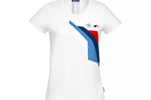 T-shirt Motorsport da donna bianca