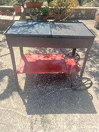 Barbecue a gas 2 fuochi a gas e griglia ghisa