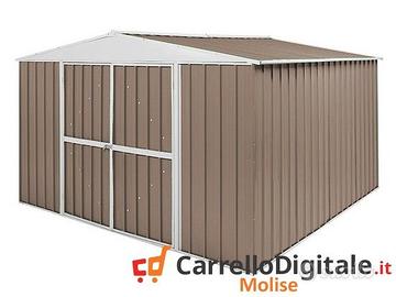 Box in Acciaio da giardino 360x345cm tortora