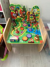 Tavolino legno interattivo bambini Montessori