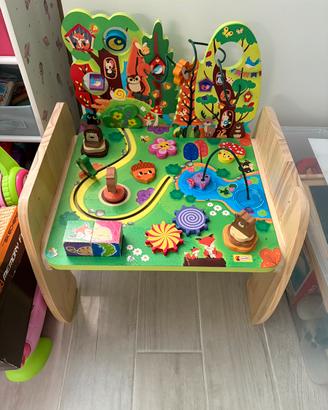 Tavolino legno interattivo bambini Montessori