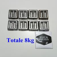 Piombi sub NUOVI artigianali 8pz da 1kg = Tot 8kg