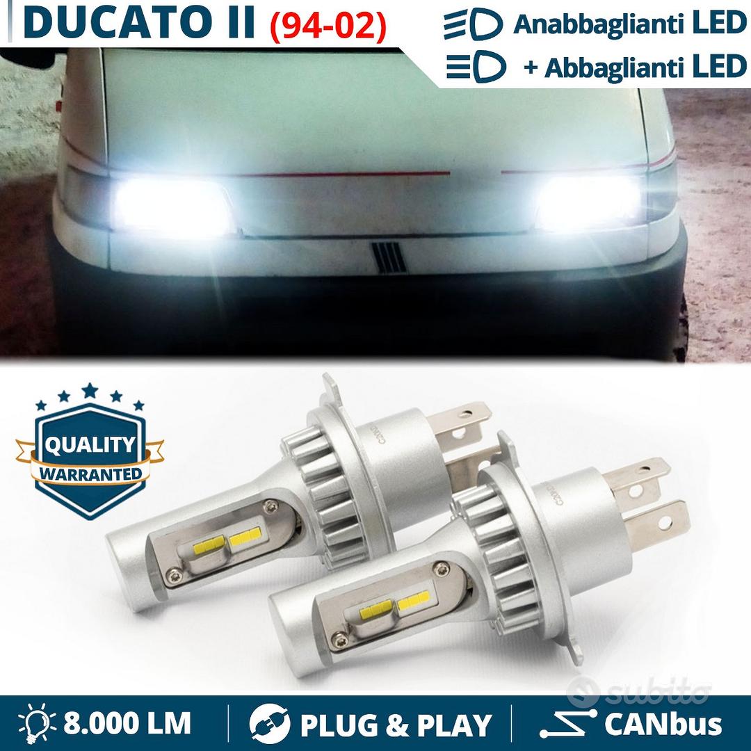 1 Lampada Full LED H3 CANbus  Conversione Fari LED Auto e Moto Luce Bianca  6500K 4000LM