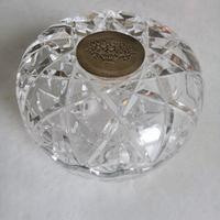 Portagioie di cristallo e argento 