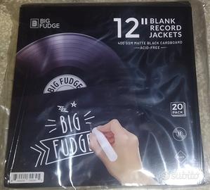 Buste Vinili Professionali Nero - 20 Cover