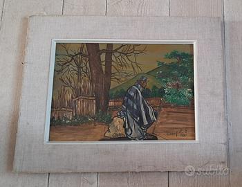 Dipinto Olio 1930 Ettore Canopeli - Raro