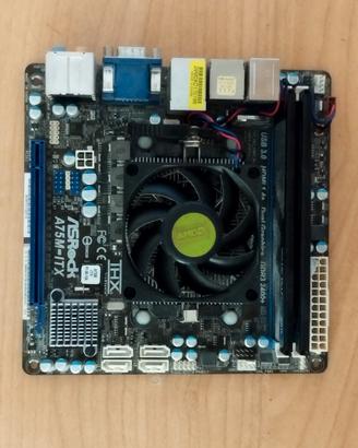 Asrock A75M-ITX + AMD A4 3300 + 2x2gb Geil ram
