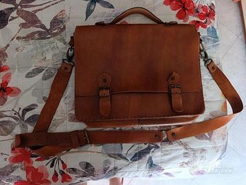 Borsa postina cuoio Made in Italy | Tracolla