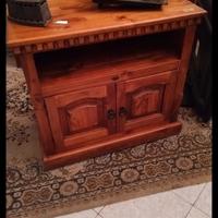 carrello porta tv in legno