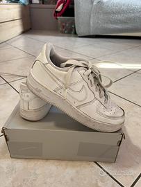 Scarpe Nike AIR FORCE 1 LE (GS) bianche bambino