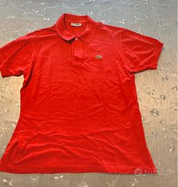 T-Shirt Lacoste Rossa Taglia L