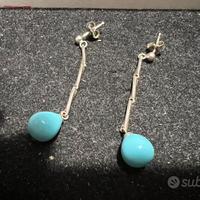Orecchini argento 925 turchese