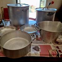 Set di pentole e tegami in alluminio marca Agnelli