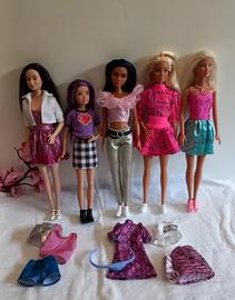 Lotto 4 Barbie Fashionista +Skipper 