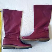 Stivali Fornarina da bambina in pelle, bordeaux 35