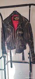 giacca moto pelle vintage 93-94 Harley Davidson 