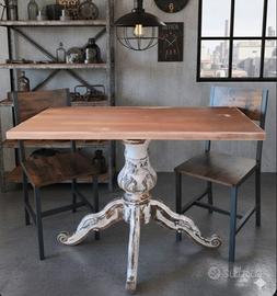 tavolo pranzo shabby L 110 x 60 