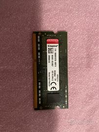 RAM DDR3L 4GB Kingston per Notebook - 1600MHz