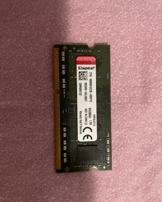 RAM DDR3L 4GB Kingston per Notebook - 1600MHz