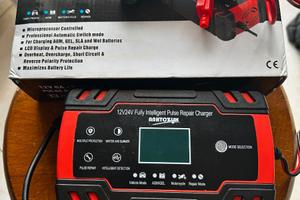 Caricabatterie Auto 12V 8A per Auto Moto AGM GEL