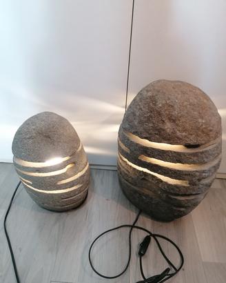 Lampade in pietra naturale 