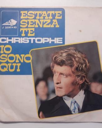 Christophe Estate senza te vinile 45 giri