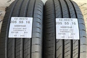 2 PNEUMATICI 205/55 R16 GOODYEAR ESTIVE SEMINUOVE